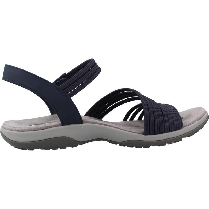 Sandale femei Skechers Reggae Slim - Coffee, Albastru