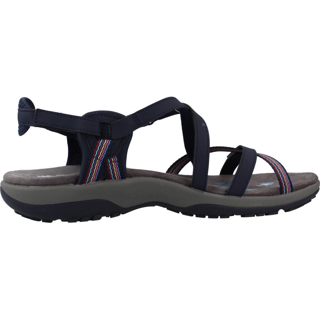 Chinelos Skechers Reggae Slim - Sun Array, Azul, Mulheres 4/6
