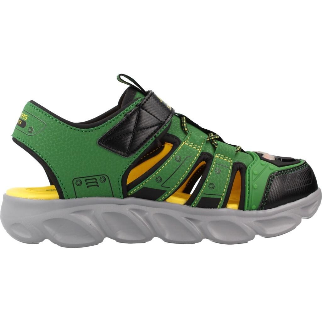 Sandalias Skechers S Lights-hypno-spla, Verde, Niños 4/5