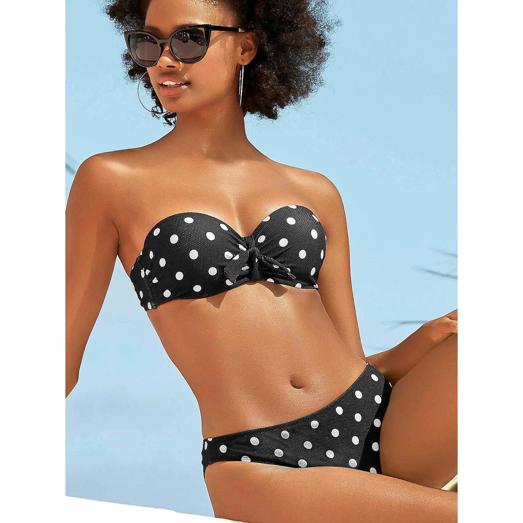 Biustonosz bikini bandeau z usztywnieniem formowany damski Lascana Powder 5/7