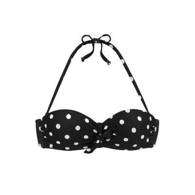 Bikini top bandeau met beugels voor dames lascana powder