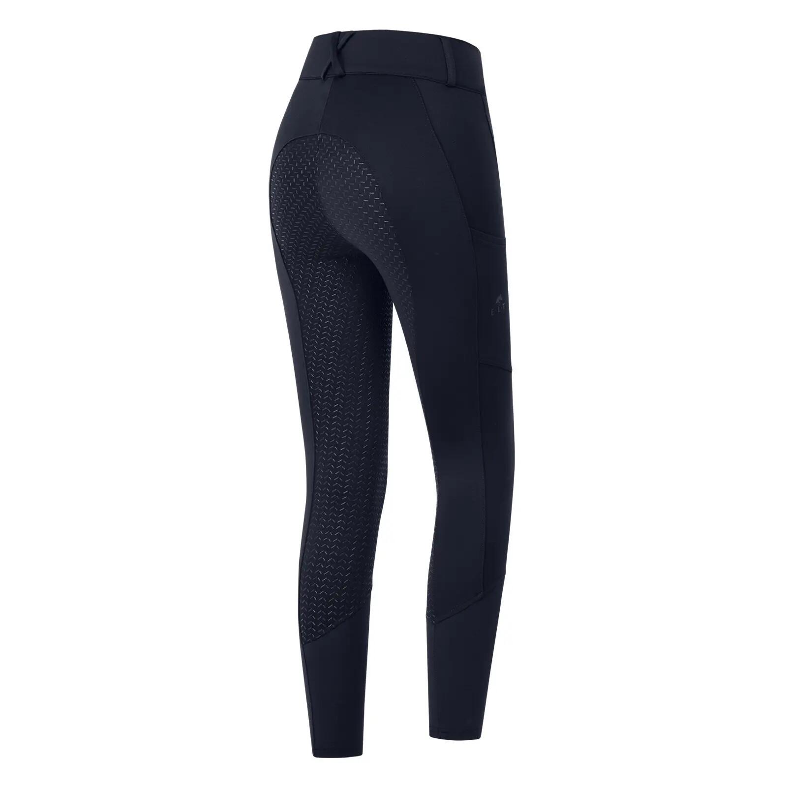 Pantalon équitation de concours full grip taille haute femme ELT Essential Silik 2/2