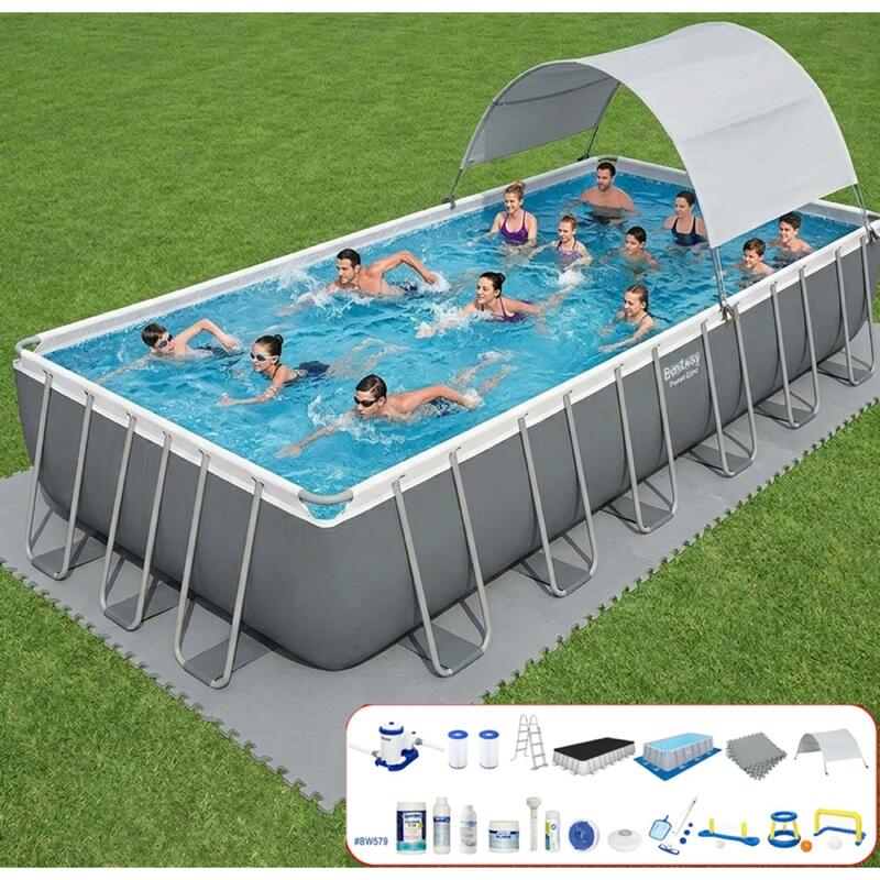 Bestway Gölgelikli Prefabrik Havuz Seti 732x366x132cm BW579 56474