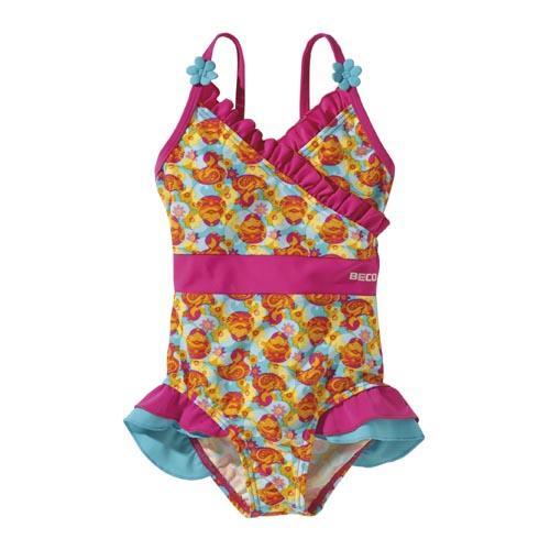 Beco - Maillot de bain fille ballerina Rose/Turquoise, SPF 50+