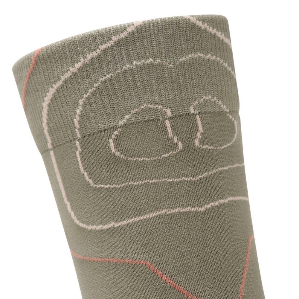 Chaussettes randonnée légères mi-mollet Homme et Femme GR3 Green Vert 3/6