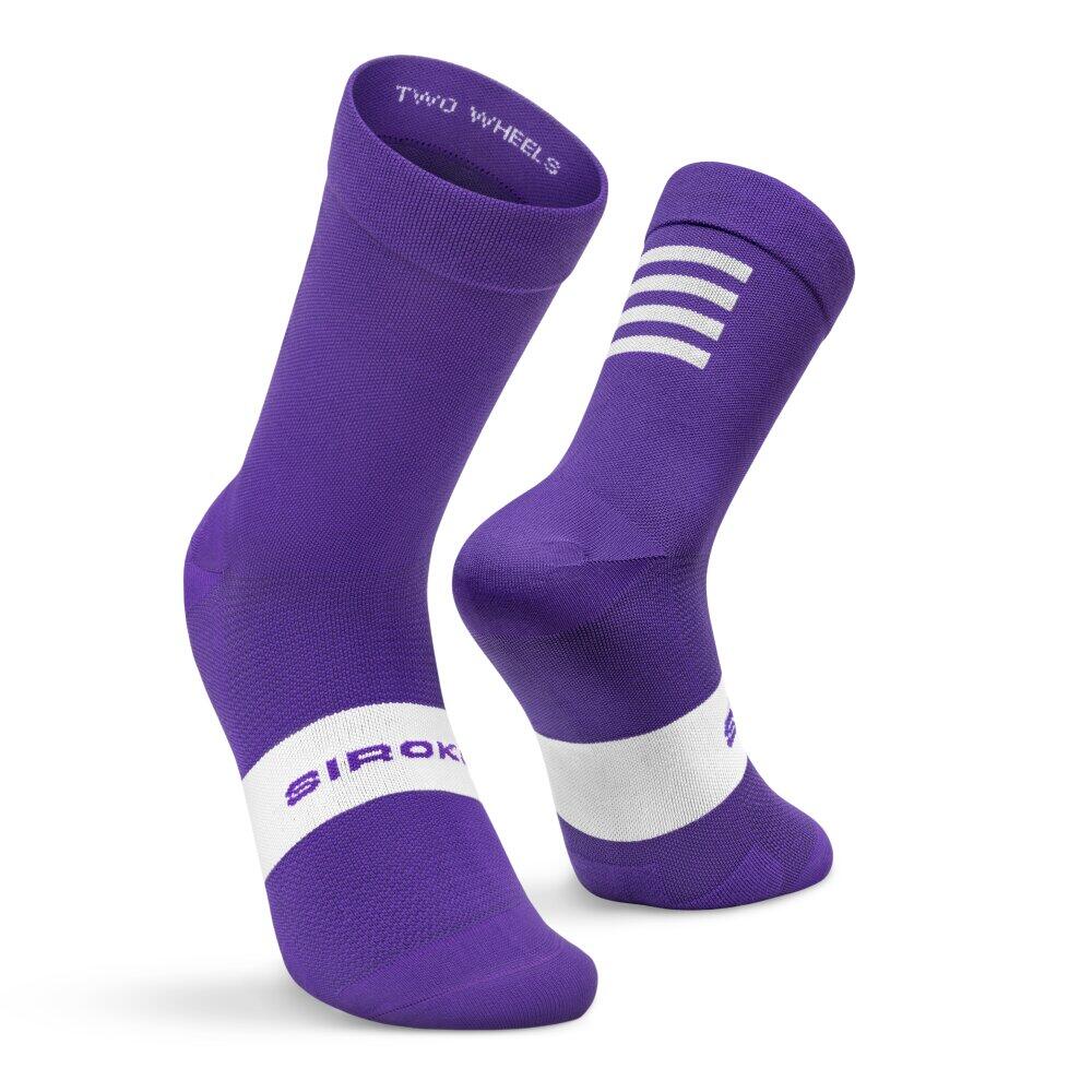 Skarpetki rowerowe Kolarstwo Siroko S1 Purple
