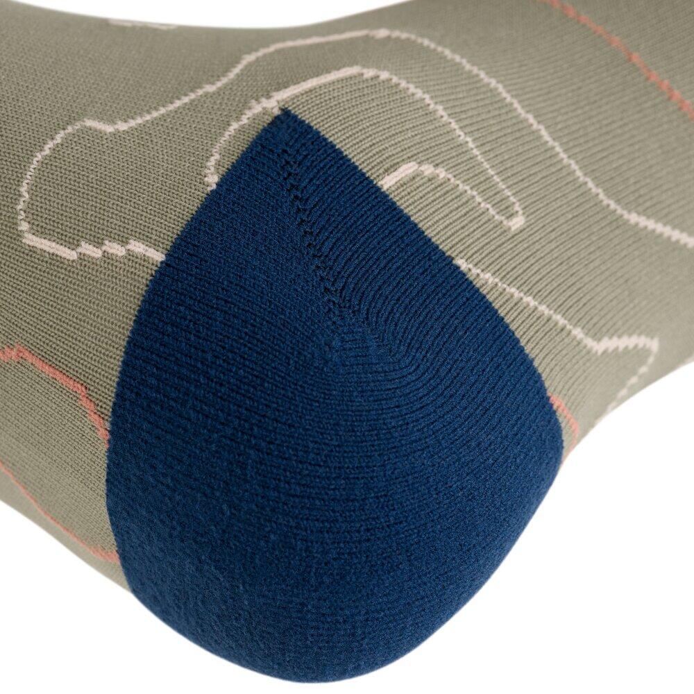 Chaussettes randonnée légères mi-mollet Homme et Femme GR3 Green Vert 5/6