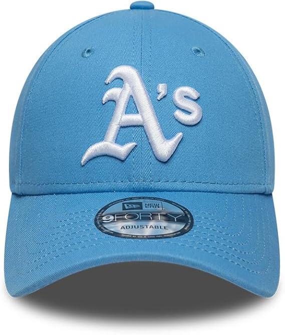 New Era League Essential 9FORTY Oakland Athletics Cap Pastel Blue One Size 3/3