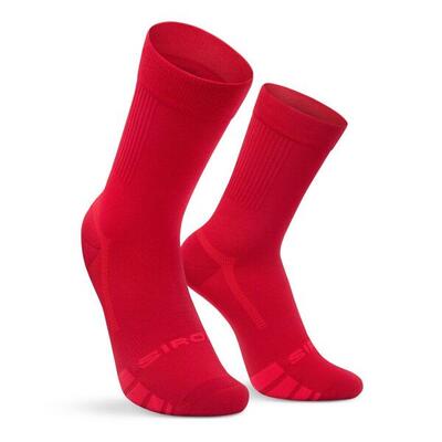 Heren en dames fietsen gravel sokken gs1 red rood