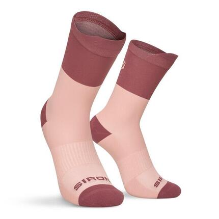 Chaussettes mi-hautes trail running Randonnée Homme et Femme Pindos Purple Pour