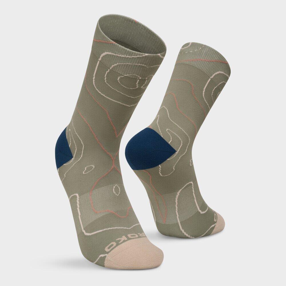 Chaussettes randonnée légères mi-mollet Homme et Femme GR3 Green Vert 6/6