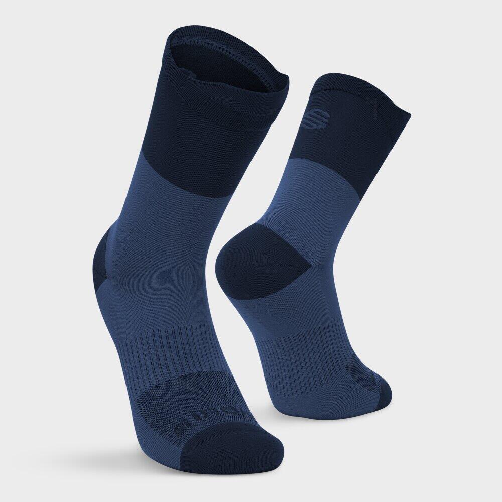 Calcetines caña alta trail running senderismo Hombre y Mujer Pindos Blue Azul 6/6
