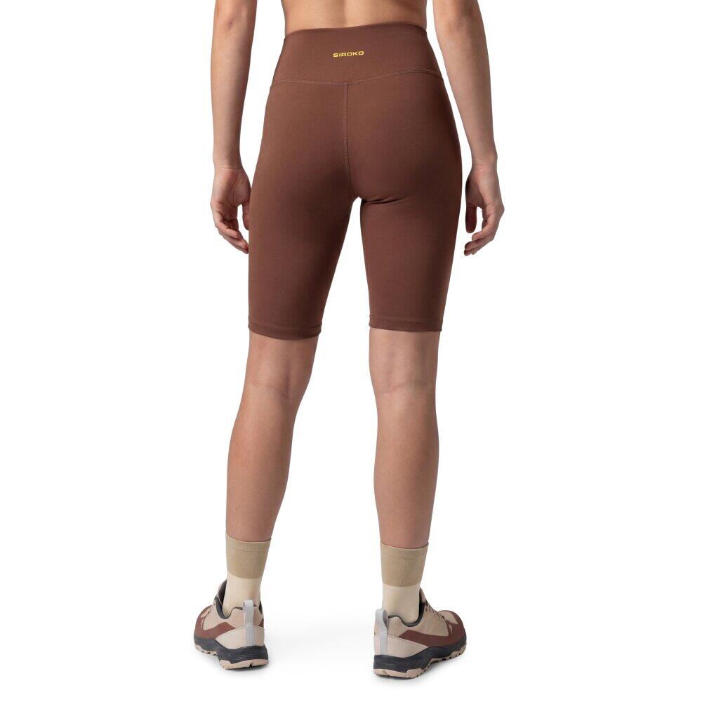 Mallas cortas trail running mujer senderismo West-W Brown Marrón 2/6