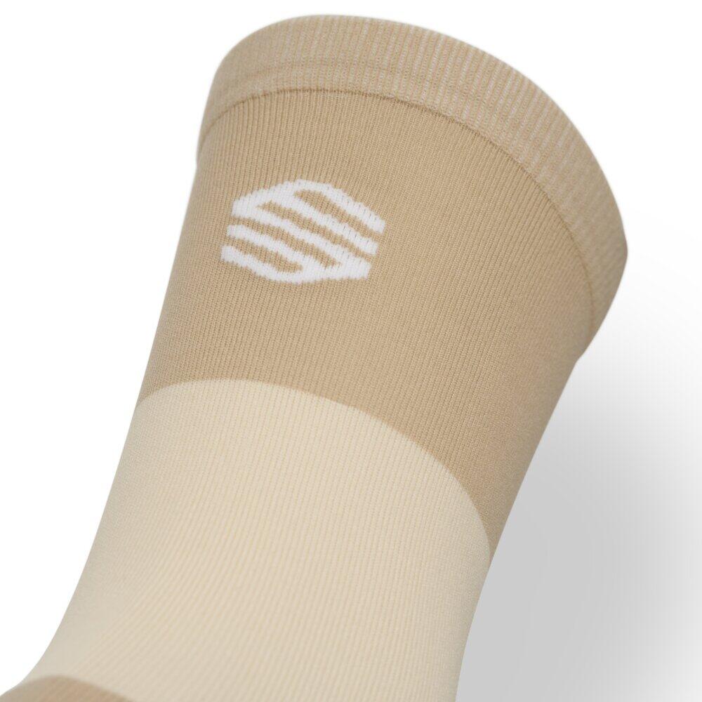 Calze alte da trail running Escursionismo Uomo e donna Pindos Stone Beige 4/6