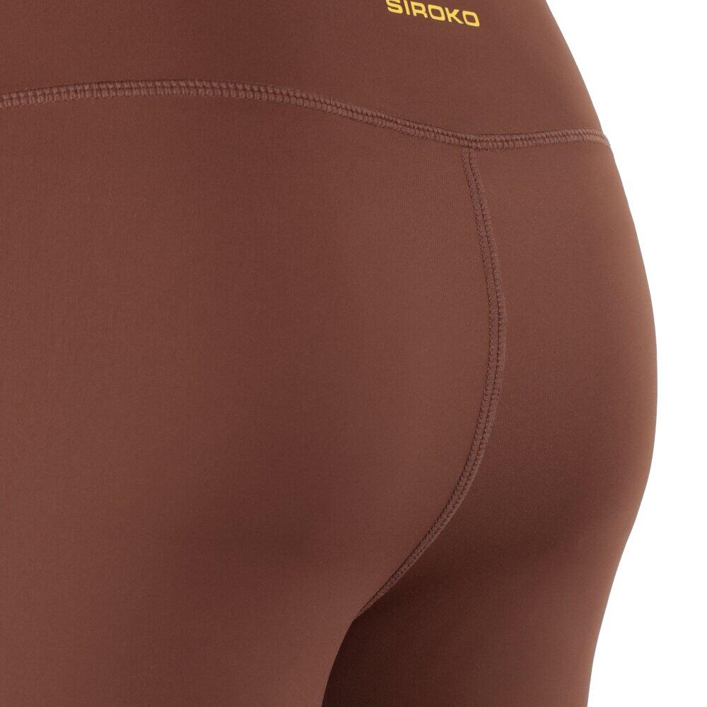 Mallas cortas trail running mujer senderismo West-W Brown Marrón 5/6