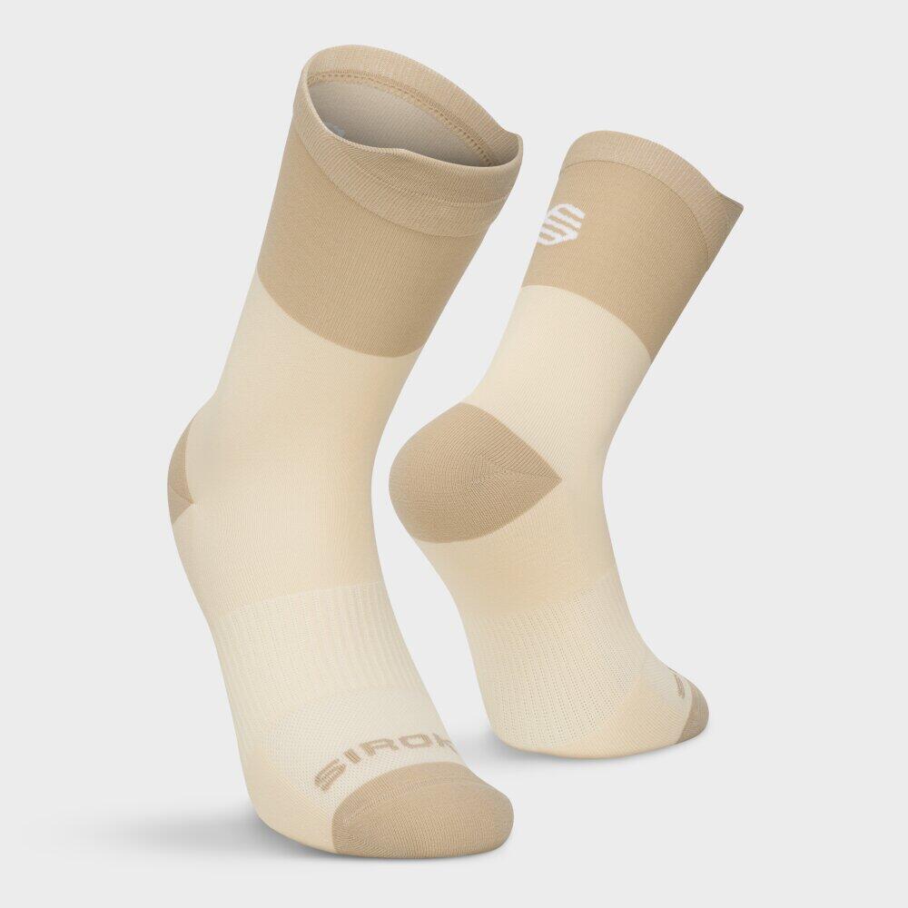 Calze alte da trail running Escursionismo Uomo e donna Pindos Stone Beige 6/6