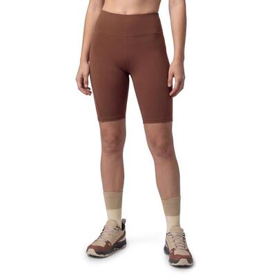 Dames wandelen korte legging trailrunning west-w brown bruin