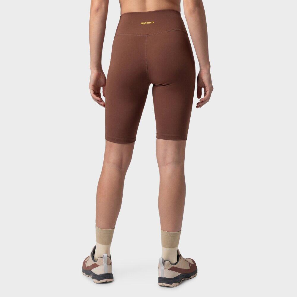 Mallas cortas trail running mujer senderismo West-W Brown Marrón 6/6