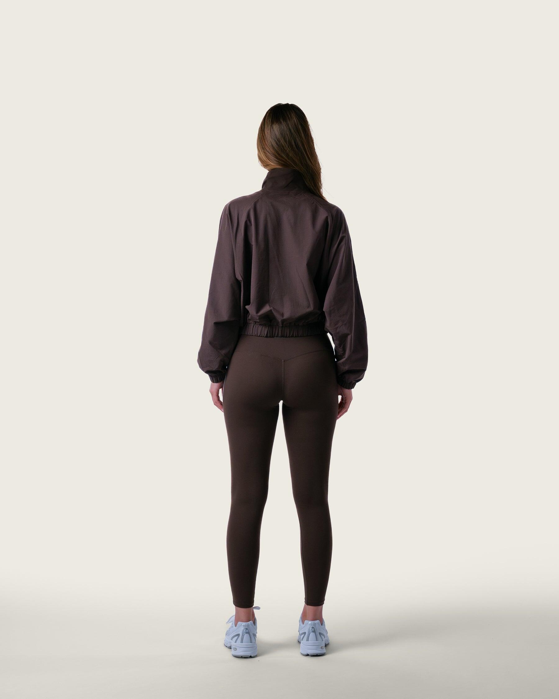 Dames hoge taille legging voor gym en hardlopen – bruin 4/7