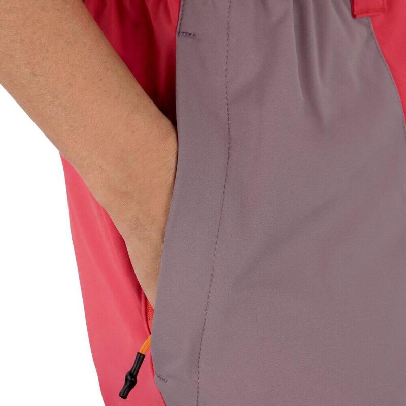 Pantaloni scurți de drumeție impermeabili pentru femei Solara-W Pink Roz