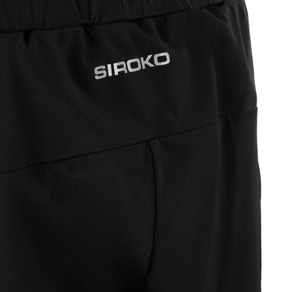 Pantalón corto doble capa trail running mujer senderismo Araroa-W Black Negro 5/6
