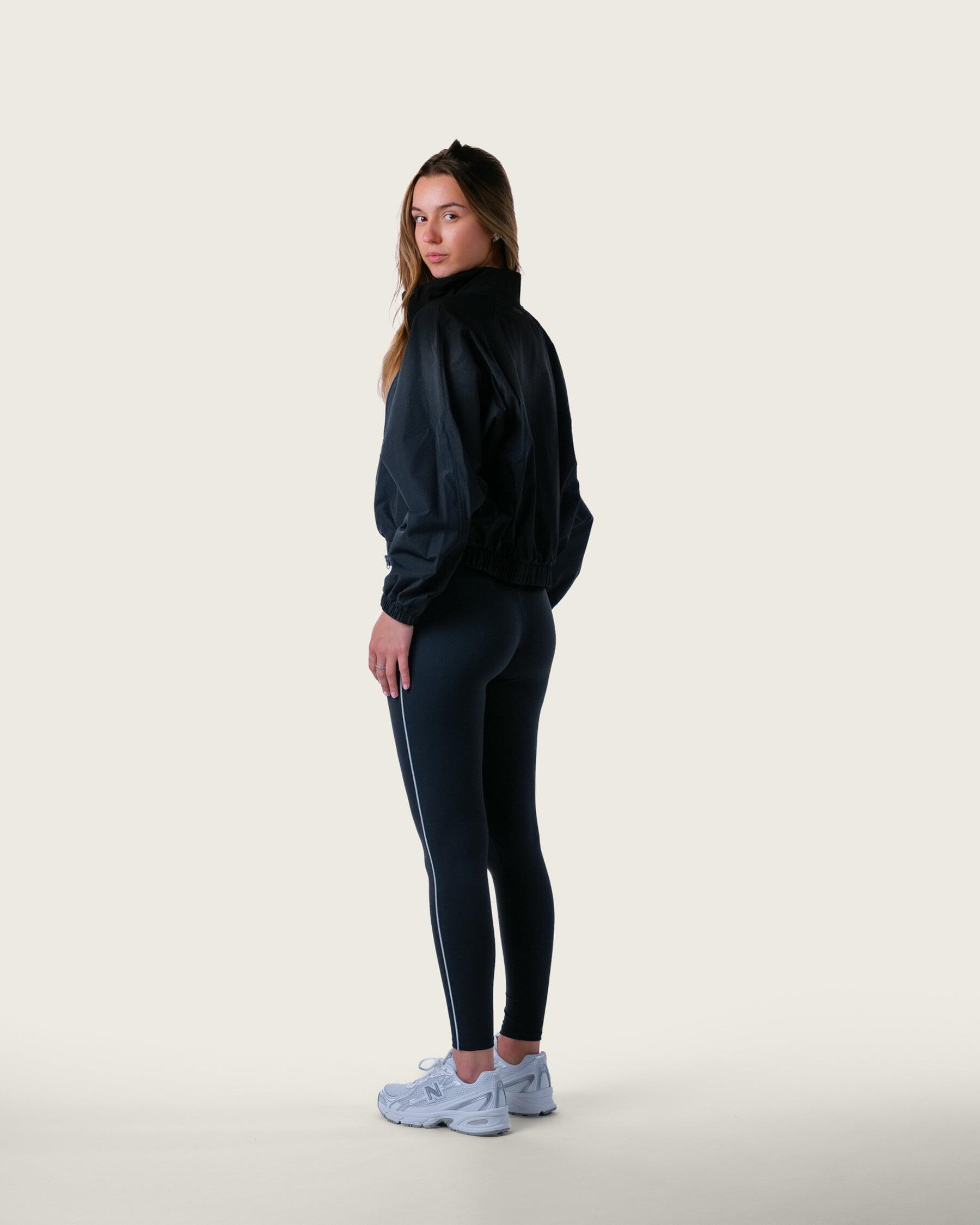 Dames hoge taille legging voor gym en hardlopen – zwart 2/5