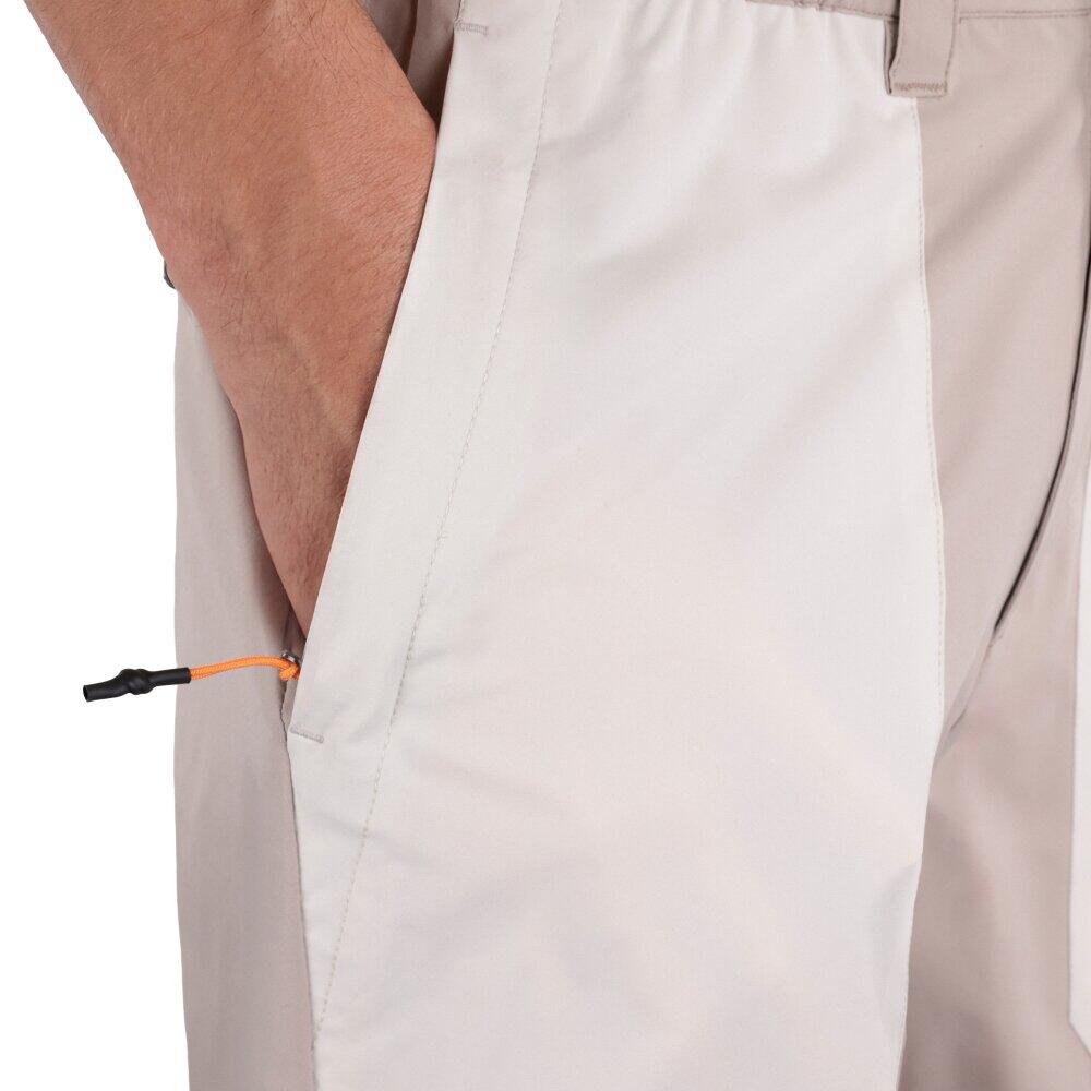 Pantalón corto montaña repelente al agua hombre senderismo Range Sand Beige 4/6