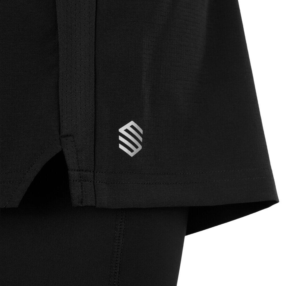 Pantalón corto doble capa trail running mujer senderismo Araroa-W Black Negro 4/6