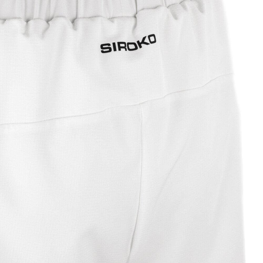 Pantalón corto doble capa trail running mujer senderismo Araroa-W White Blanco 4/6
