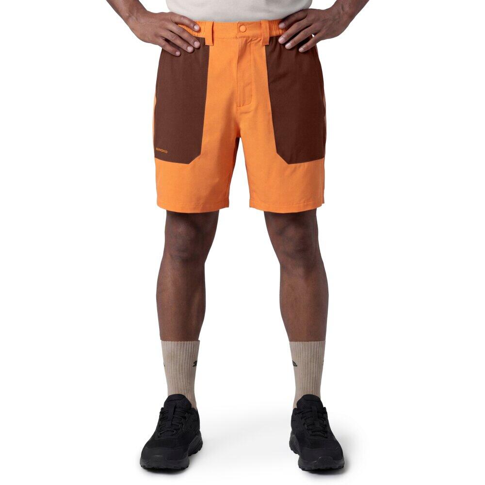 Pantalón corto montaña repelente al agua hombre senderismo Range Orange Naranj 1/6