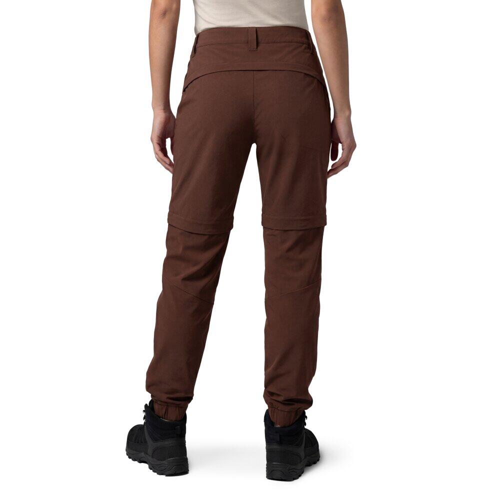 Pantalón largo desmontable montaña mujer senderismo Mistral-W Brown Marrón 2/6