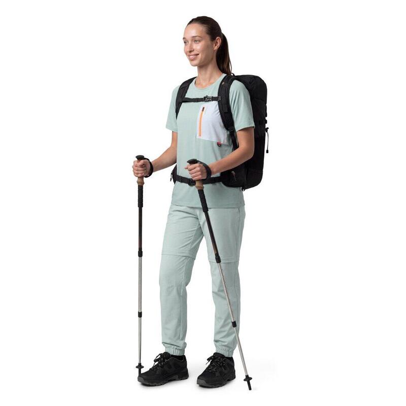 Pantaloni de drumeție transformabili pentru femei Mistral-W Green Verde