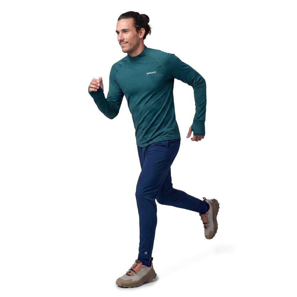 Pantaloni elasticizzati trail running uomo Tor Blue Blu 3/6