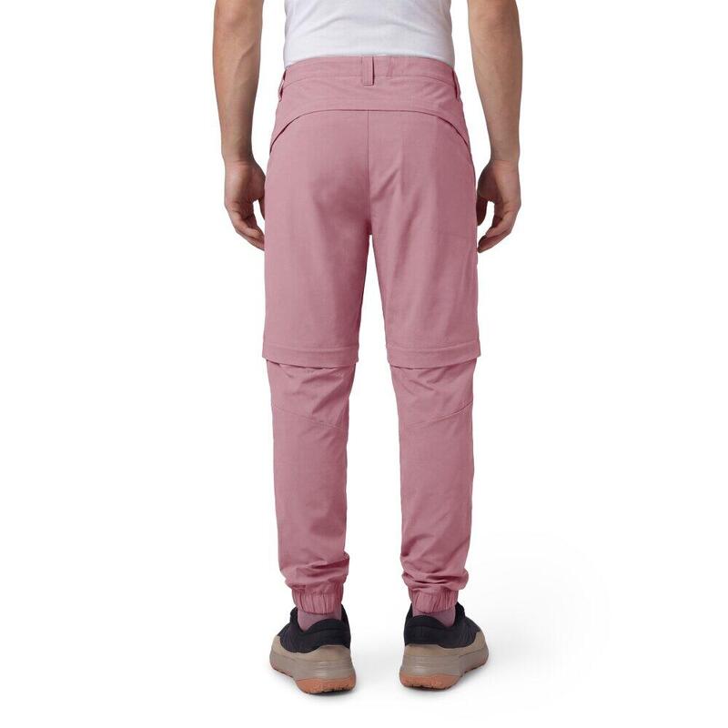 Pantaloni de drumeție convertibili pentru bărbați Cairn Pink Roz