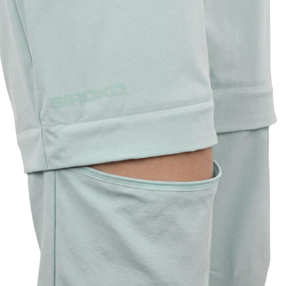 Pantalón largo desmontable montaña mujer senderismo Mistral-W Green Verde 5/6
