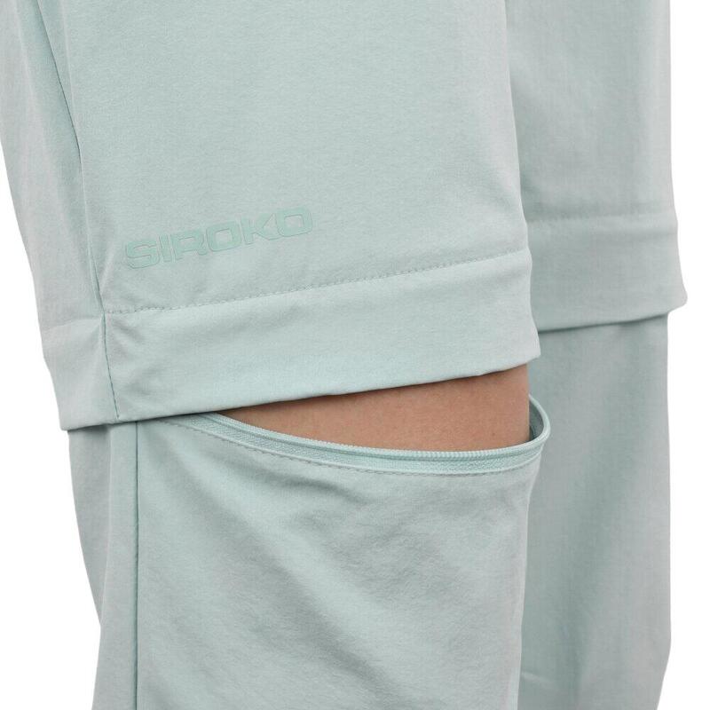 Pantaloni de drumeție transformabili pentru femei Mistral-W Green Verde