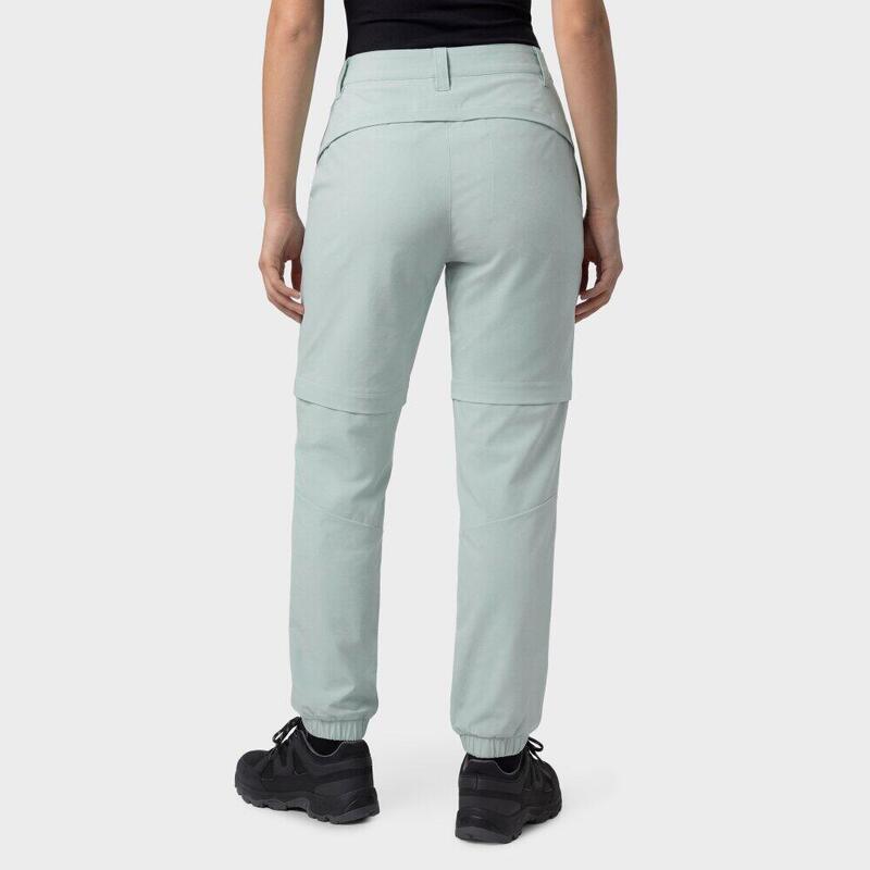 Pantaloni de drumeție transformabili pentru femei Mistral-W Green Verde