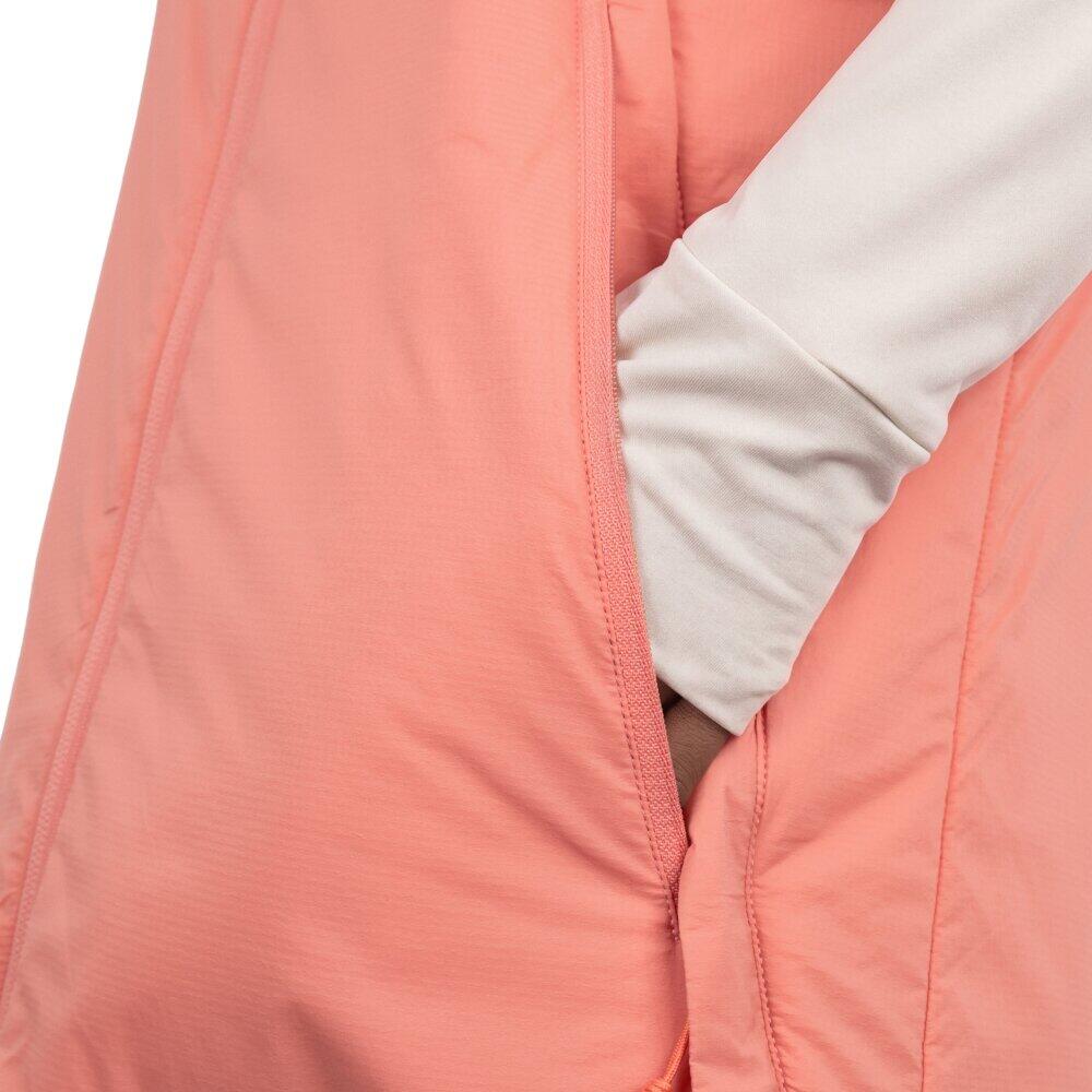Women ’s ultralightweight insulated hiking vest Ararat-W Coral Orange 5/7