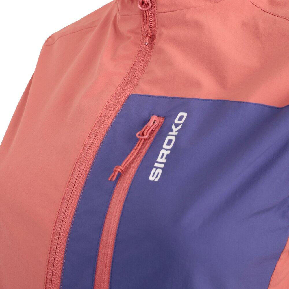 Gilet coupe-vent léger trail running femme Zegama-W Orange Orange 5/7