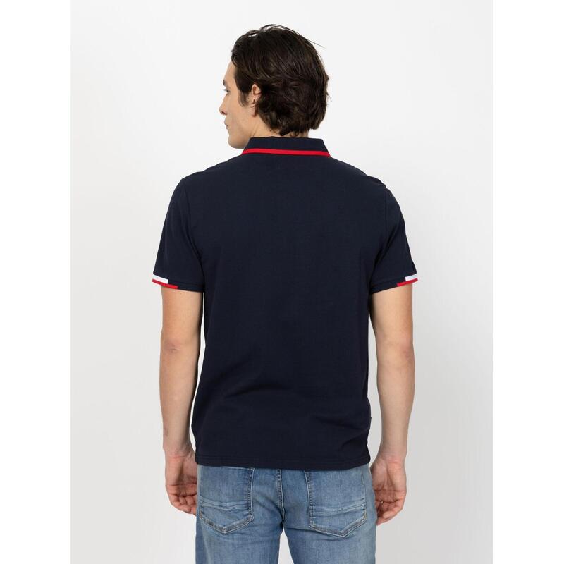 Tricou cu mânecă scurtă, cu guler, pentru bărbați DEKLAS