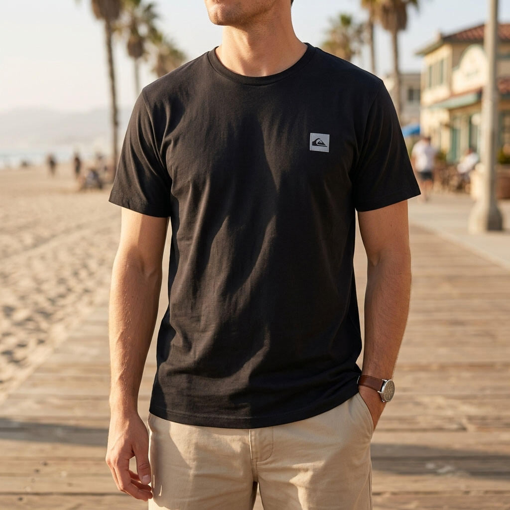 Quiksilver Pack de 2 T-shirts Homem Algodão Gola Redonda ou Decote em V 2/7