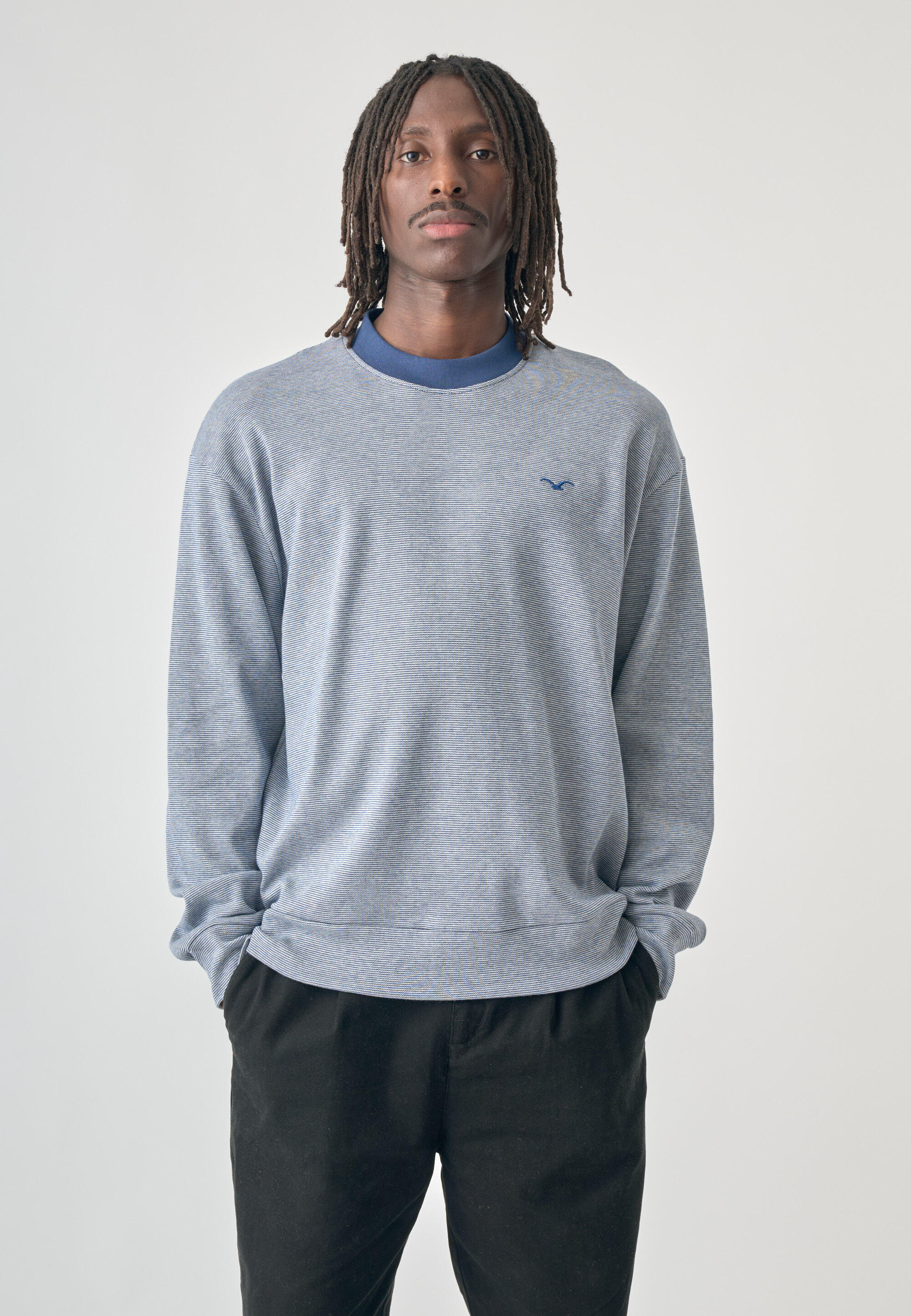 Sweatshirt Boxy Crewneck Ligull Mini Stri 5/5