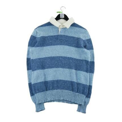 Seconde vie - Polo manches longues Homme Bleu - Très bon état