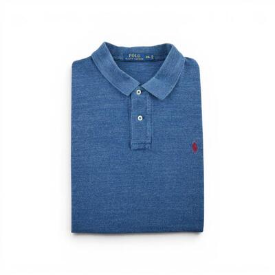 Second hand - Polo uomo maniche corte blu Polo Ralph Lauren - Stato eccellente