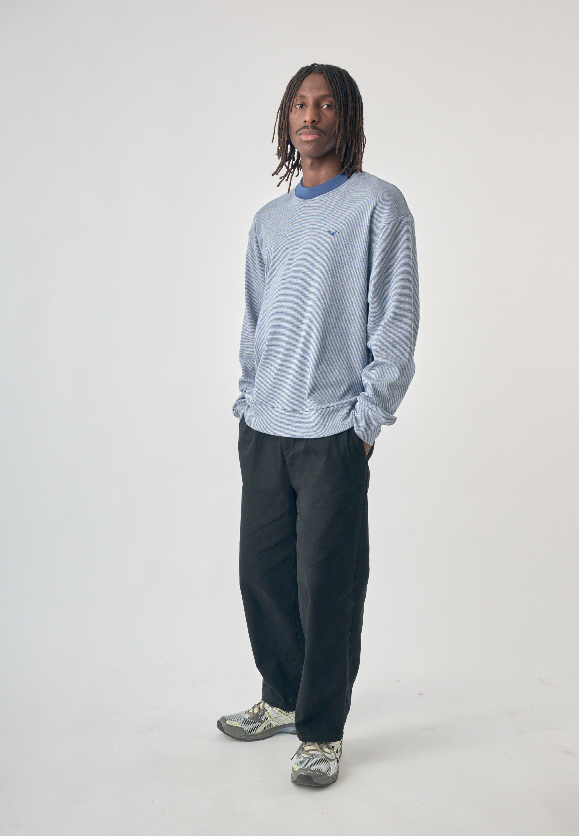 Sweatshirt Boxy Crewneck Ligull Mini Stri 4/5