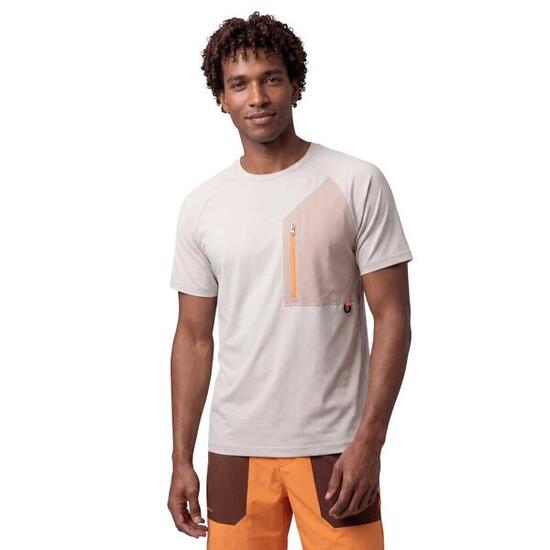 T-shirt technique randonnée homme Waterton Sand Beige
