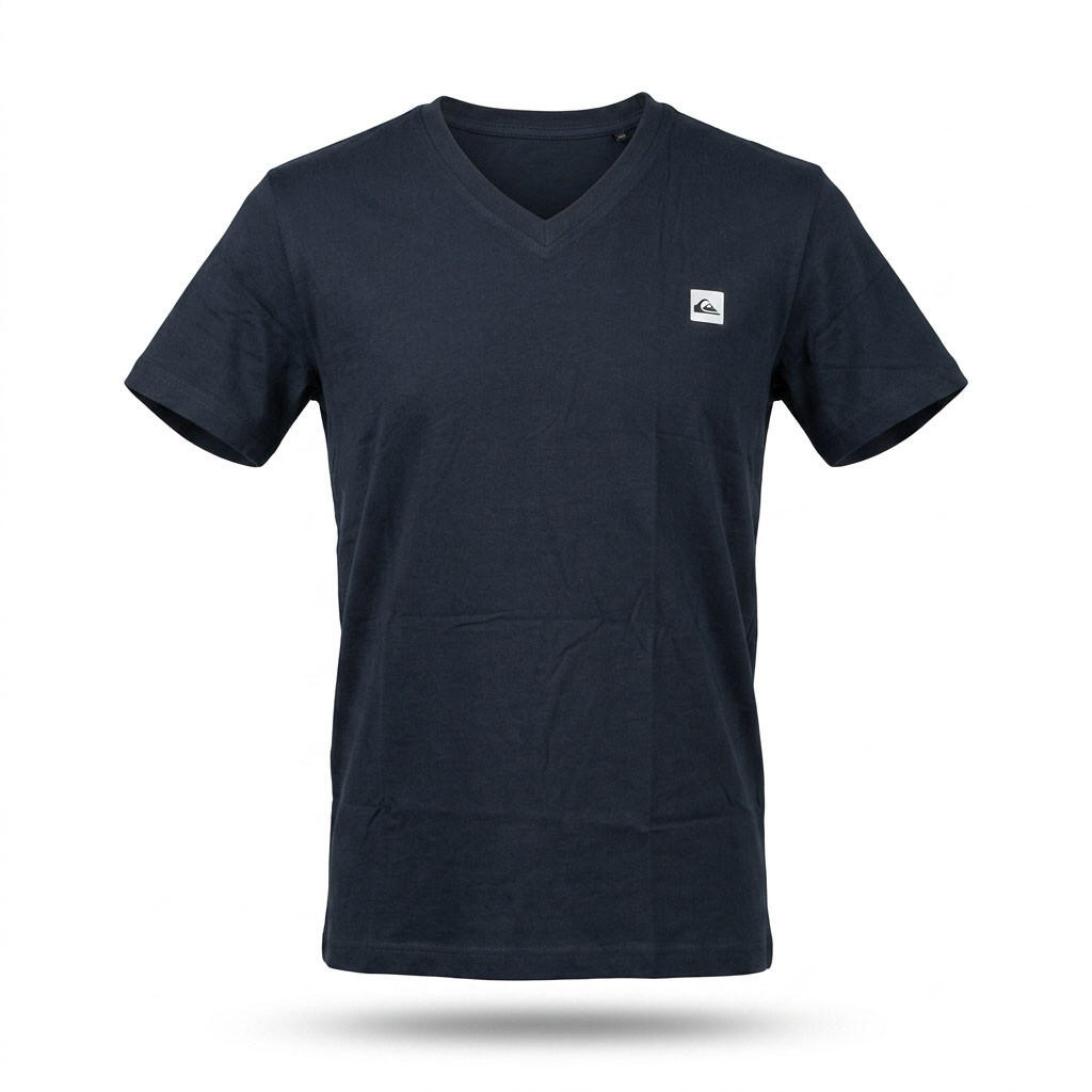 Quiksilver Pack de 2 T Shirts Homme 100% Coton Col Rond ou Col V 6/7