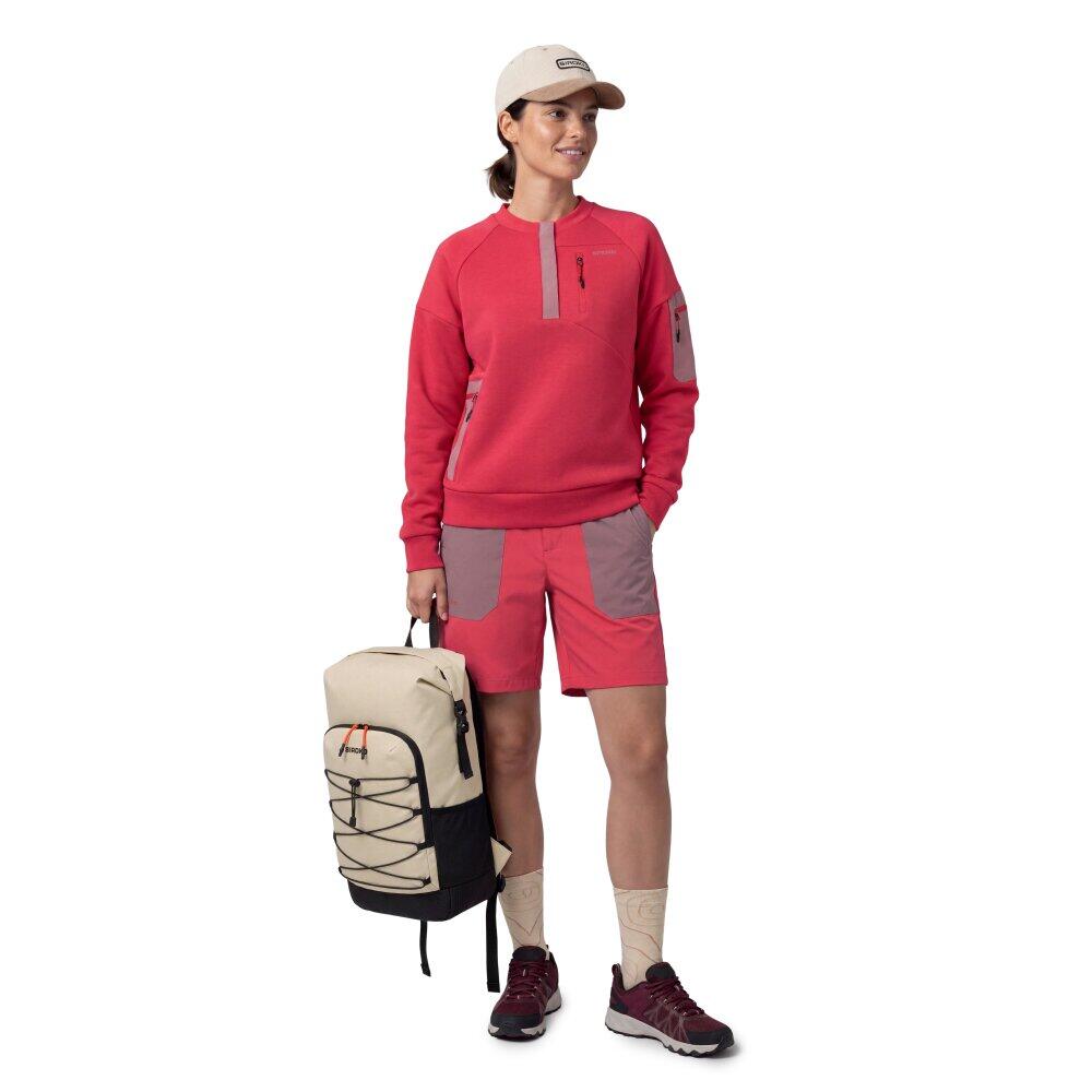 Felpa tecnica escursionismo donna Tatras-W Red Rosso 3/6