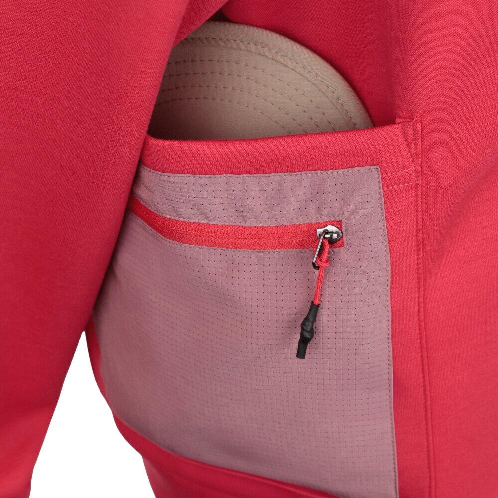 Felpa tecnica escursionismo donna Tatras-W Red Rosso 5/6