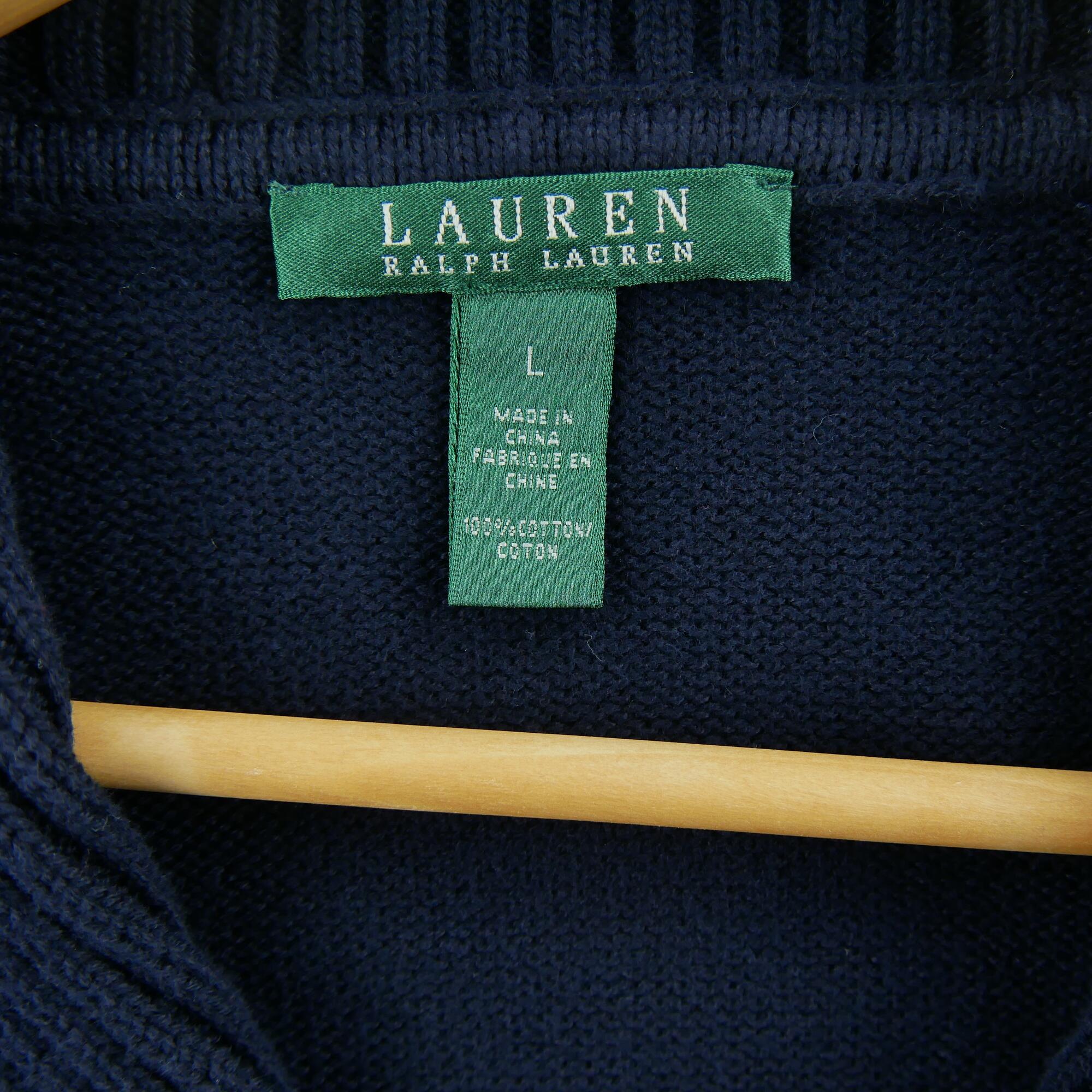 Second hand - Cardigan donna blu Lauren Ralph Lauren - Stato eccellente 5/5